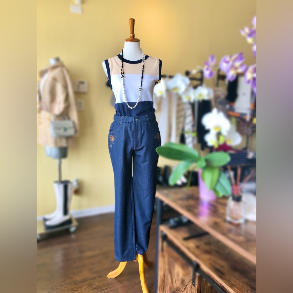Stretchy Jeans with Elastic Waist Size 6
